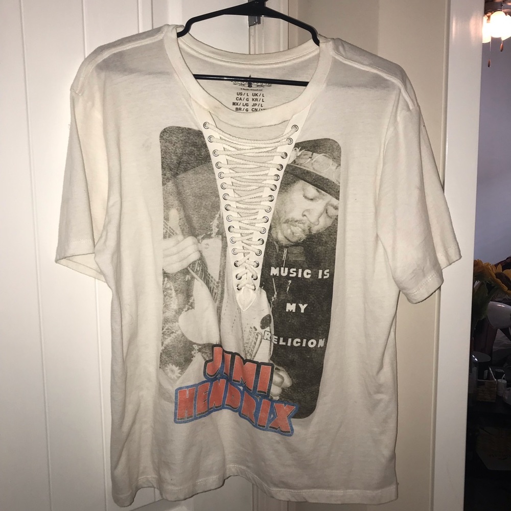 oversized “jimi hendrix” graphic tee